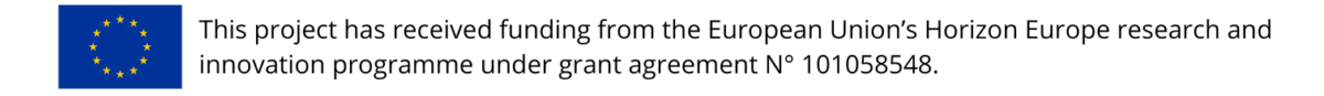This project has received funding from the European Union’s Horizon Europe research and innovation programme under grant agreement N° 101058548.